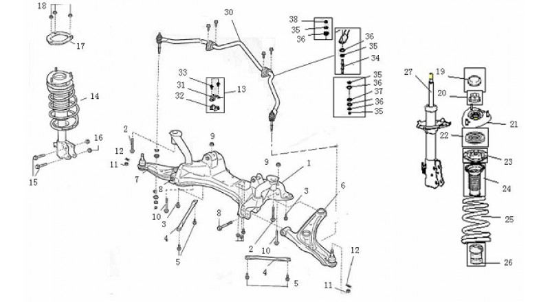 Ремонт ходовой части Geely MK